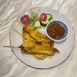 10. Grilled Chicken Skewers with 'Satay' sauce